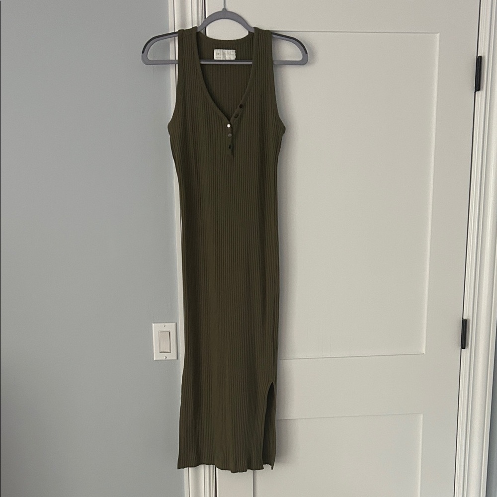 Banana Republic Olive Midi Dress